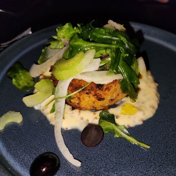 Row 34 - Seaport - Griddled Crab Cake - New American Near Me - Boston, Massachusetts