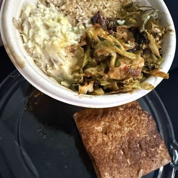 Dig Inn - Salmon, brown rice, brussel sprouts, mashed potatoes - New American Near Me - New York, New York Dig Inn - Salmon, brown rice, brussel sprouts, mashed potatoes - New American Near Me - New York, New York