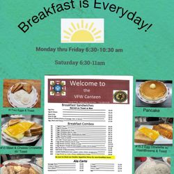 Veterans of Foreign Wars - Breakfast menu