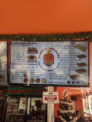 Menu photo 8 Taqueria Don Tacho Lompoc, CA