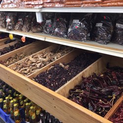 La Loma Food Market - Dried chilies, jamaica, and tamerindo.