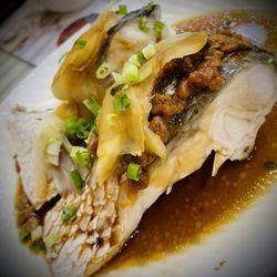嚐囍煲仔小菜 - Steamed Fresh Water Fish with Fermented Bean Paste & Young Ginger