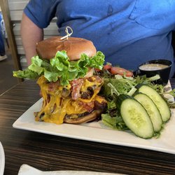 Clam Bucket Restaurant - Huge burger