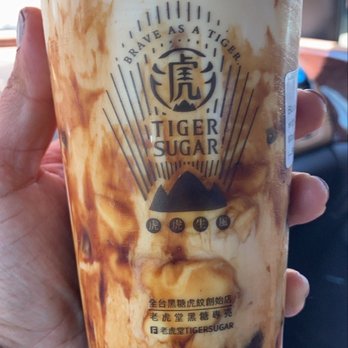 Tiger Sugar - Black sugar mochi boba with cream cheese mousse - Bubble Tea Near Me - Carrollton, Texas
