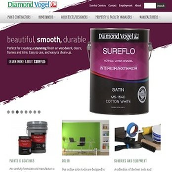 Covenant Web Design - Diamond Vogel Paint Manufacturer Site and Store Locator - Web Design Near Me