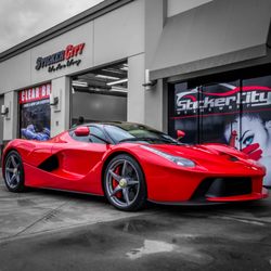 Photo of Sticker City - Sherman Oaks, CA, US. Ferrari LaFerrari with XPEL Ultimate Paint Protection.