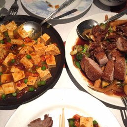 Mapo tofu and house special duck Mapo tofu and house special duck