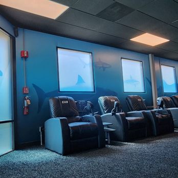 EōS Fitness - Leg compression chairs in recovery room. - Gyms Near Me - Encinitas, California