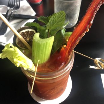 Smith & Kings - Spicy Bloody Mary with candied bacon - Cocktail Bars Near Me - Honolulu, Hawaii