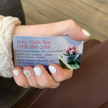 Into Nails - Basic NYE white gel manicure - Nail Salons Near Me - Fountain, Colorado