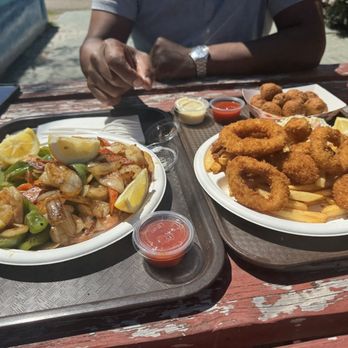 H.C. Seafood - Grilled peeled shrimp place and seafood combo (shrimp, calamari, scallops). Also hush puppies - Seafood Near Me - Oxnard, California