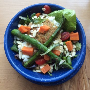 Basecamp Dinette - High protein, low fat breakfast bowl. Thumbs up! - Coffee & Tea Near Me - Burbank, California
