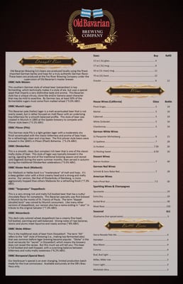 Menu photo 8 OB's Brau Haus Appleton, WI