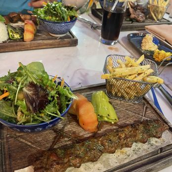 Anatolian Kitchen - Adana kabob with fries instead of rice - Mediterranean Near Me - Palo Alto, California