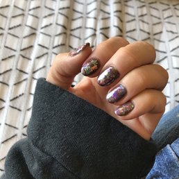 Lily is the best and my nails are always perfect!!! "You don't know Jacques" with number 13 Chamaeleon flakes Lily is the best and my nails are always perfect!!! "You don't know Jacques" with number 13 Chamaeleon flakes