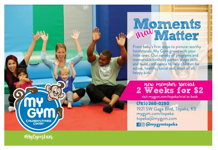 MY GYM 1921 SW Gage Blvd, Topeka, Kansas Summer Camps Phone