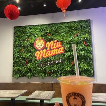 Niu Mama Kitchens - Dining area and berry kiss refresher - Food Court Near Me - Glendale, Arizona Niu Mama Kitchens - Dining area and berry kiss refresher - Food Court Near Me - Glendale, Arizona