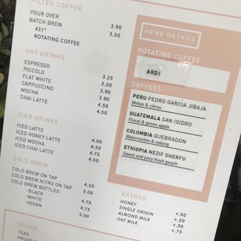 Lineage Coffee Roasting - Menu. - Coffee Roasteries Near Me - Orlando, Florida