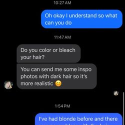 The owner text message