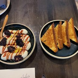 Whipped Brie with blackberry