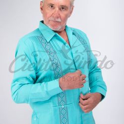 Cielito Lindo Mexican Boutique - Linen Guayabera from Yucatan in many styles in colors, all sizes up to 6X