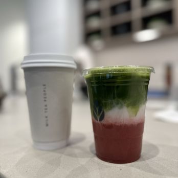 Milk Tea People - Strawberry matcha tea latte (cold) Vanilla caramel hojicha tea latte (hot) - Tea Rooms Near Me - Denver, Colorado Milk Tea People - Strawberry matcha tea latte (cold) Vanilla caramel hojicha tea latte (hot) - Tea Rooms Near Me - Denver, Colorado