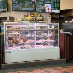 Main St Bagels - Bagel case and menu