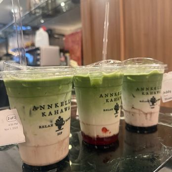 Annkello Kahawa - Blueberry matcha with oat milk x 2, strawberry matcha with oat milk - Coffee & Tea Near Me - Houston, Texas Annkello Kahawa - Blueberry matcha with oat milk x 2, strawberry matcha with oat milk - Coffee & Tea Near Me - Houston, Texas
