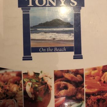 Tony's On The Beach - Menu (cover) - Seafood Near Me - Mazatlán, SIN