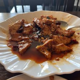 Spicy tofu- way too greasy. Bad texture. Tofu should be made crispy first then add sauce. This tastes like boiled in oil. Spicy tofu- way too greasy. Bad texture. Tofu should be made crispy first then add sauce. This tastes like boiled in oil.