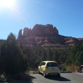 Cathedral Rock - View of Cathedral Rock from the parking lot. - Hiking Near Me - Sedona, Arizona
