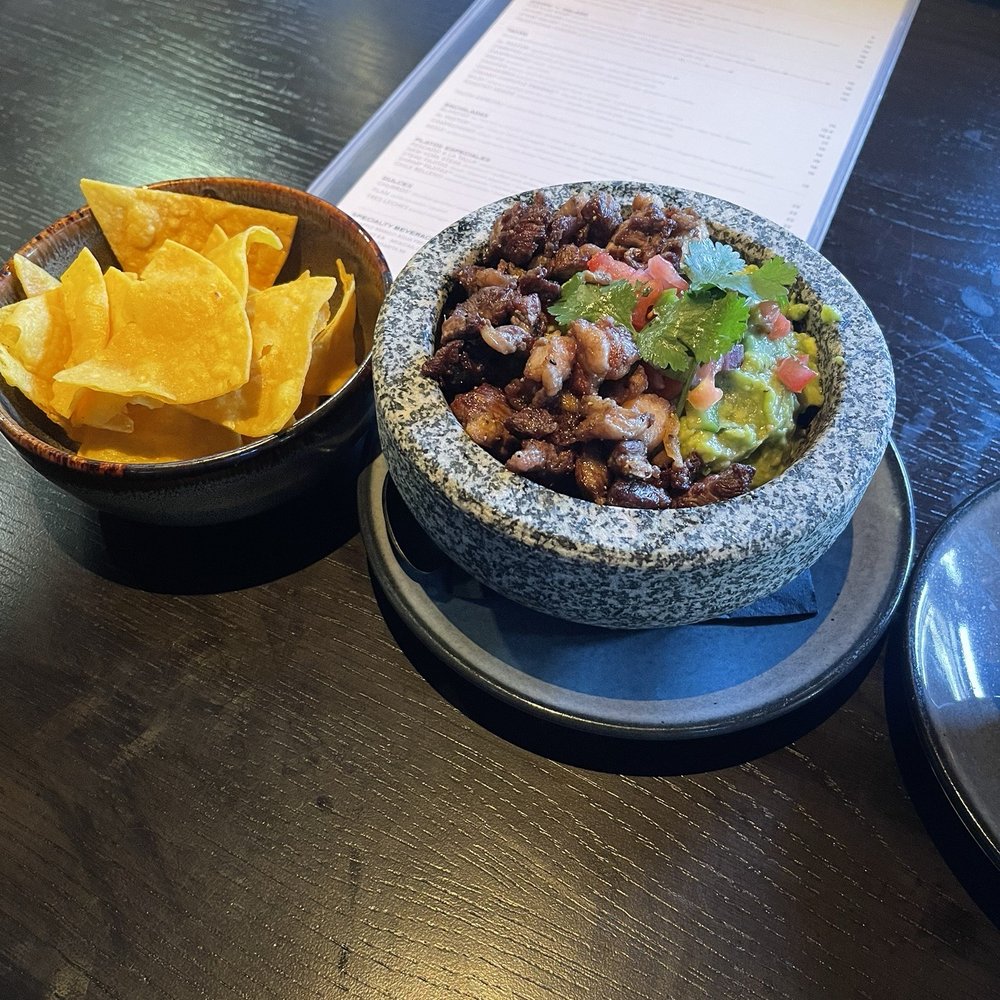 La Popular - Guacamole with Chicharon!! - Cocktail Bars Near Me - Claremont, California