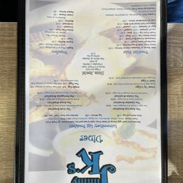 Front of menu Front of menu