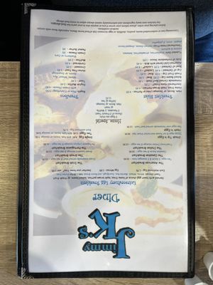 Menu photo 2 Jimmy K's  Diner Seabrook, NH