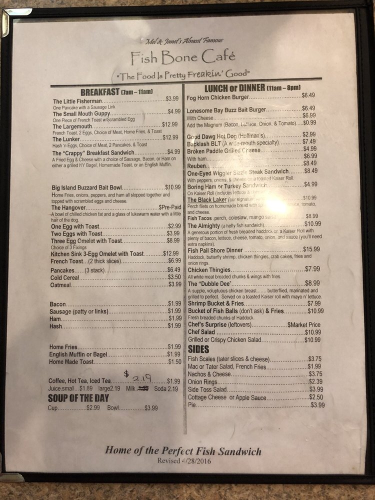 FISH BONE CAFE’ Updated September 2024 10 Photos & 13 Reviews