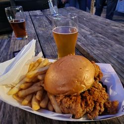 Brave Idiot - I went with a level 3 spice chicken sandwich.