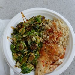 O Food Truck - Best brussel sprouts ever. The chicken is always tender and juicey. The sauce is delicious. Love this food truck plus it's healthy!