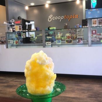 Scooptopia - Shaved ice Hawaiian style with ice cream at the bottom and coconut cream on top. To die for! - Ice Cream & Frozen Yogurt Near Me - Phoenix, Arizona Scooptopia - Shaved ice Hawaiian style with ice cream at the bottom and coconut cream on top. To die for! - Ice Cream & Frozen Yogurt Near Me - Phoenix, Arizona