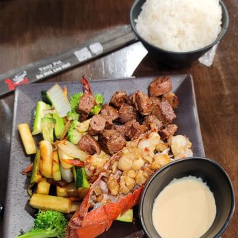 Tasty Pot - Lobster and Filet Mignon Hibachi with side of rice - Hot Pot Near Me - Reno, Nevada