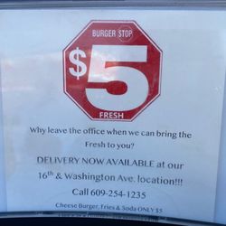 $5 Fresh Burger Stop - Delivery Info