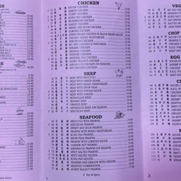 Menu as of 8/20/24