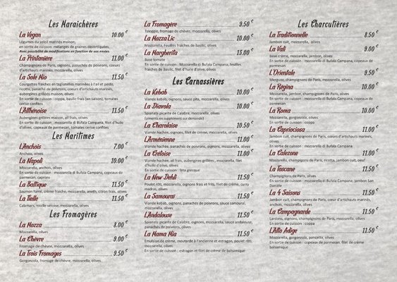 Menu photo 1 Pizzas Lino Althen-des-Paluds, 84