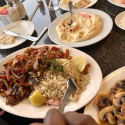 La Marsa - Brighton - Stir fry Chicken Kabob (Shish Tawook) Hommous w/ Chicken Shawarma