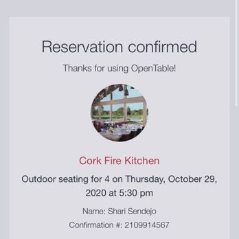 Corkfire Kitchen - Original reservation made. I did call and add +1 day of. - New American Near Me - Temecula, California
