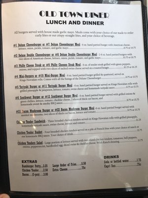 Menu photo 4 Old Town Diner Valdez, AK