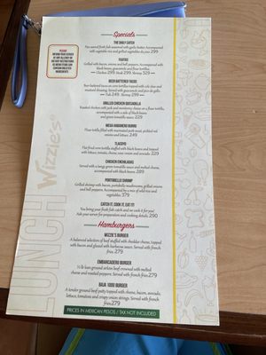 Menu photo 6 Wizzie's Bar y Grill Cabo San Lucas, BCS Menu photo 6 Wizzie's Bar y Grill Cabo San Lucas, BCS