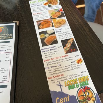 Loose Ends Bar and Grill - Lent Menu - Bars Near Me - Millstadt, Illinois Loose Ends Bar and Grill - Lent Menu - Bars Near Me - Millstadt, Illinois