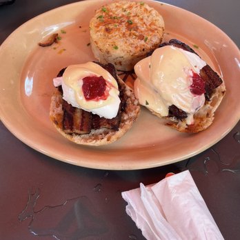 Snooze, an A.M. Eatery - Jalapeño pork belly Benedict - Breakfast & Brunch Near Me - Tustin, California Snooze, an A.M. Eatery - Jalapeño pork belly Benedict - Breakfast & Brunch Near Me - Tustin, California