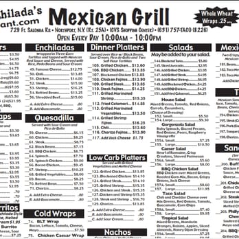 Aunt Chilada's Mexican Grill - Menu - Mexican Near Me - Northport, New York