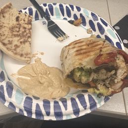Cali love wrap, hummus, half of pita Cali love wrap, hummus, half of pita